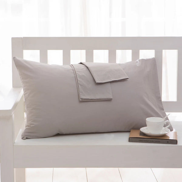 Pure Cotton Pillowcase | Solid Colour Pillow Cover