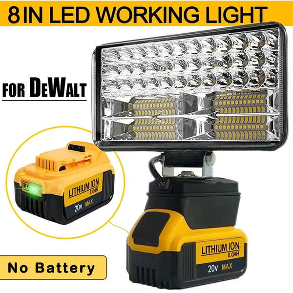 Portable cordless LED spotlight