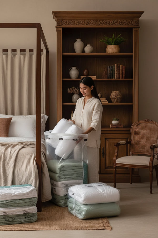 Pump-Free Vacuum Storage Bags