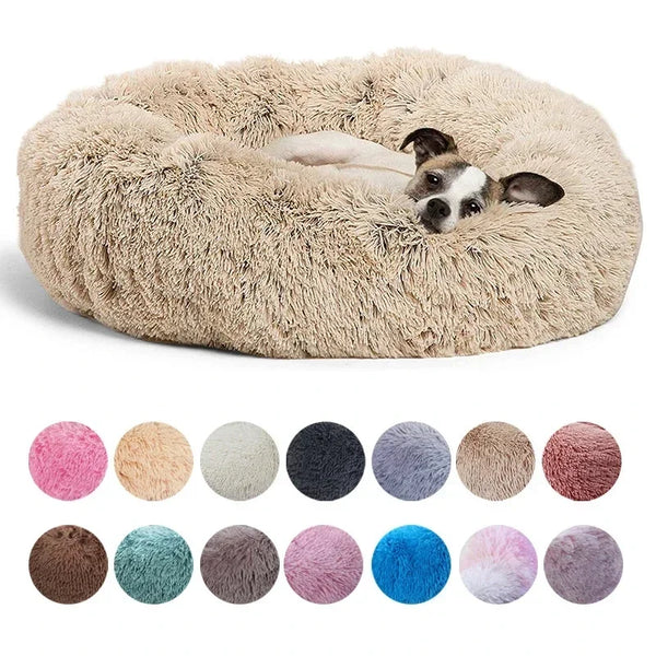 Round Plush Pet Bed | Dogs & Cats | 40–90cm