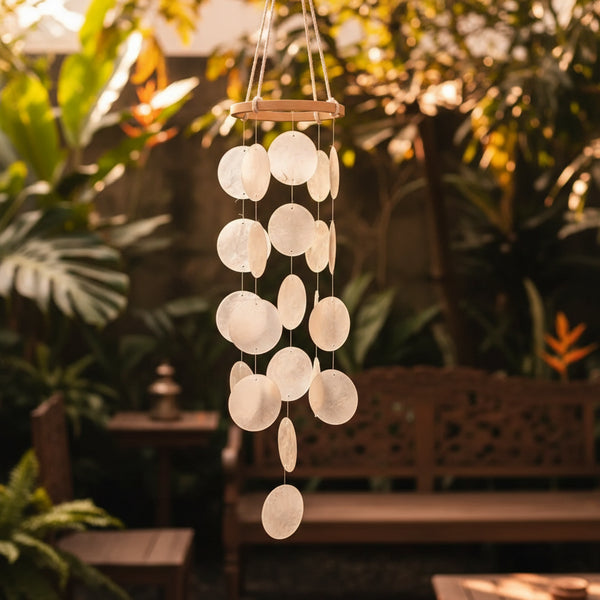 Natural Shell Wind Chime | Bohemian Dream Catcher | Home & Garden Decor