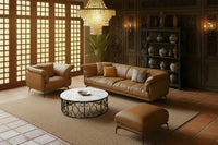 The Intramuros Sofa Set - Genuine Leather