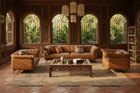 The Intramuros Sofa Set - Genuine Leather