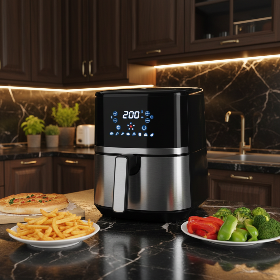 Air Fryer 4.5L 1500W with Digital Display Rapid Air Circulation Timer