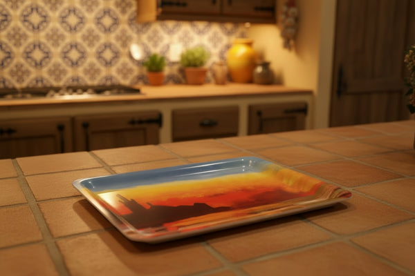 Desert Sunset serving tray