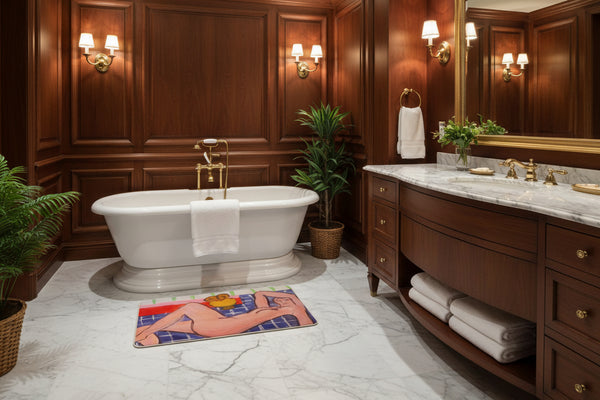 Reclining Nude bath mat
