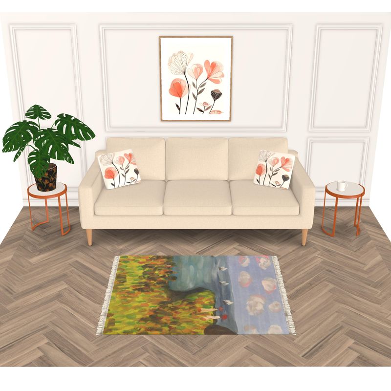 Cliff Walk velvet rug