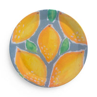 Lemon print party plate