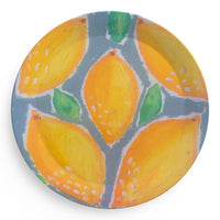 Lemon print party plate