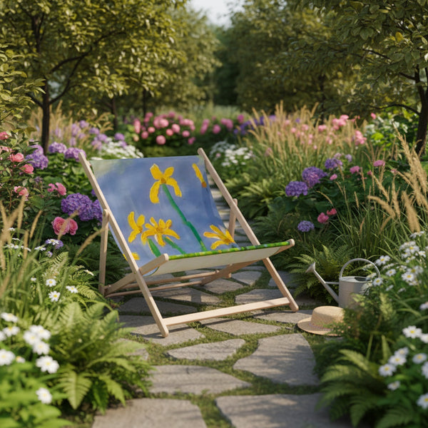 Yellow Iris double deckchair