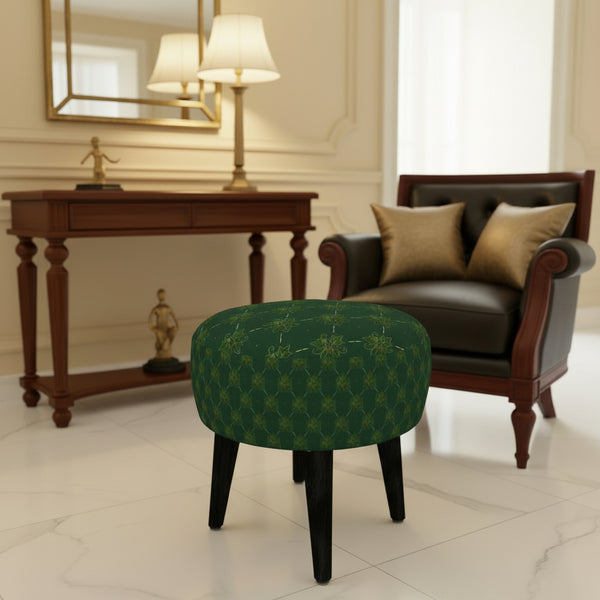 Ivy of Cambridge® Round upholstered footstool