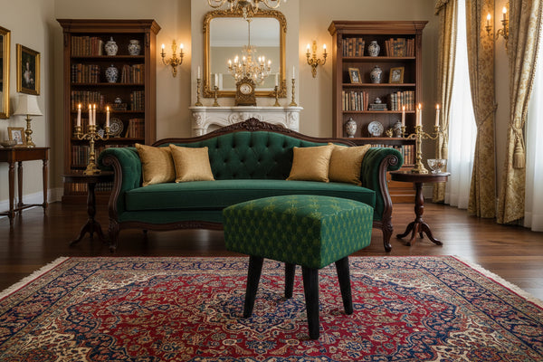 Ivy of Cambridge® Square upholstered footstool