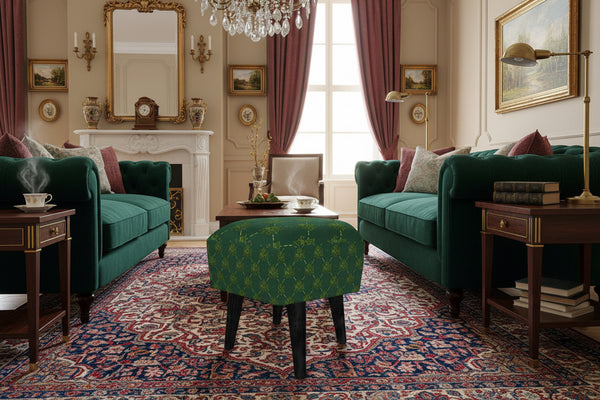 Ivy of Cambridge® Hexagonal upholstered footstool