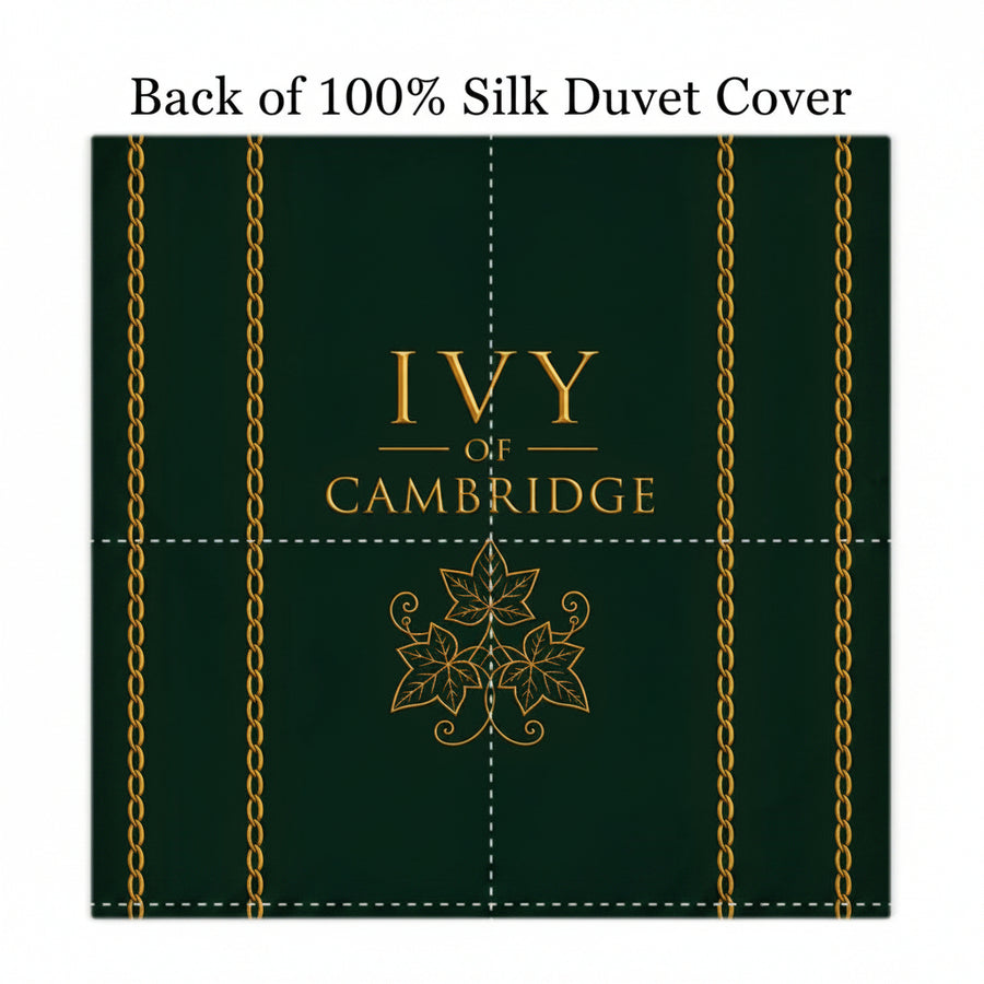 Ivy of Cambridge® 100% Silk Duvet Cover with 2 Pillowcases