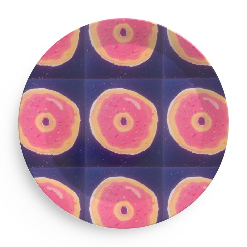 Donuts Party Plates (Set of 4)