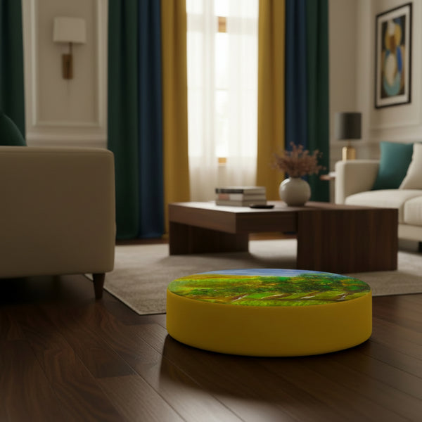 Round Printed Floor Cushion — 50cm