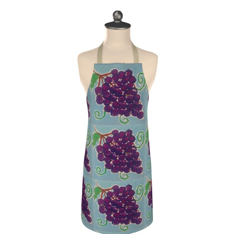 Grapes Cotton Apron