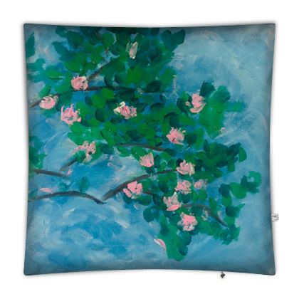 Cherry Blossom Outdoor Floor Cushion — 100×100cm