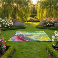 Japanese Garden Picnic Blanket — 150×150cm