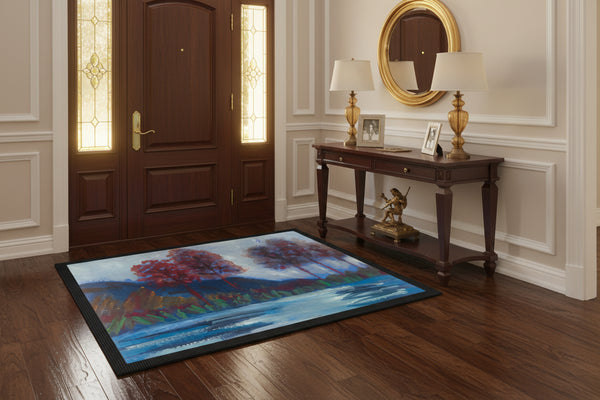 Lake Print Pet Mat — 60×40cm