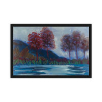 Lake Print Pet Mat — 60×40cm
