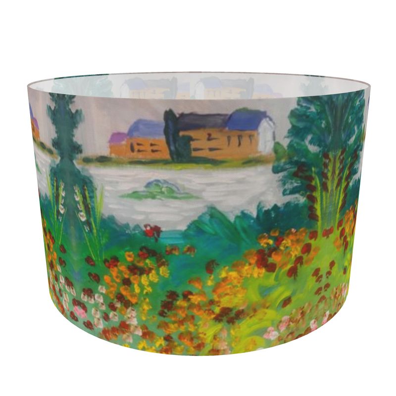Garden Lake Drum Lamp Shade — 40cm Round