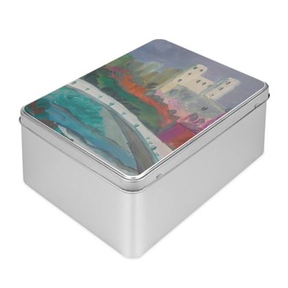 Canal Scene Biscuit Tin — A5