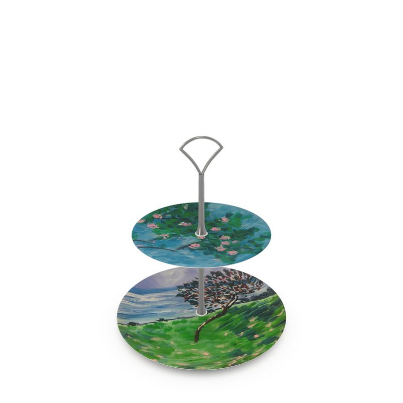 Garden Cake Stand — 2 Tier