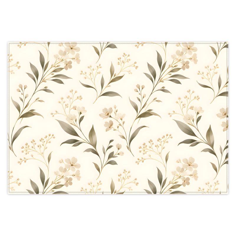 Floral Fabric Mat
