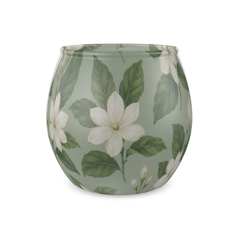 Gardenia botanical glass tealight votives, set of three