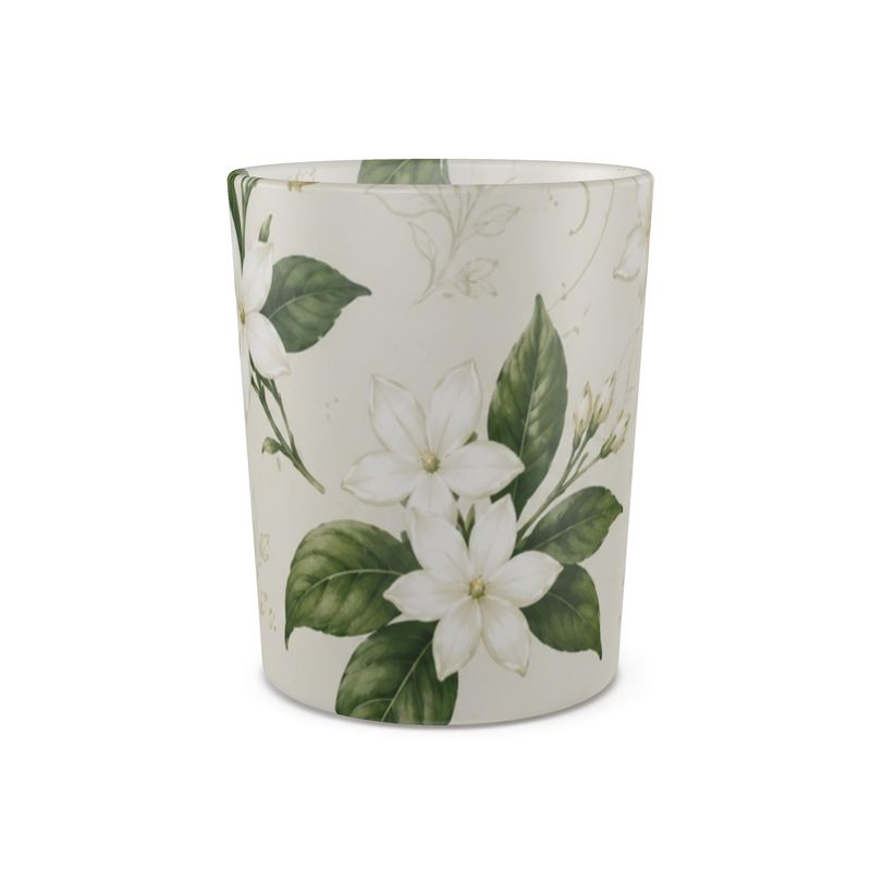 Sampaguita botanical glass tealight votives, set of three