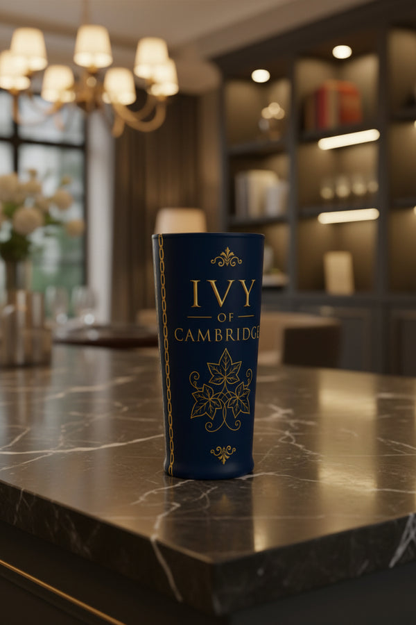 Ivy of Cambridge® Beer Glass | Matte frosted exterior finish, Half Pint