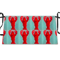 Lobster Print Waist Apron