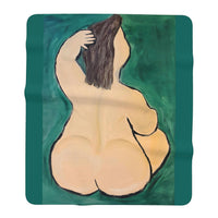Fernando Botero Inspired Nude Microfibre Towel | Extra-Large 155cm x 180cm