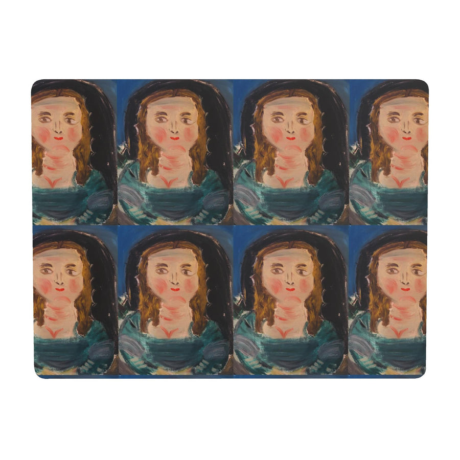 Fernando Botero Inspired Mona Lisa Mousepad