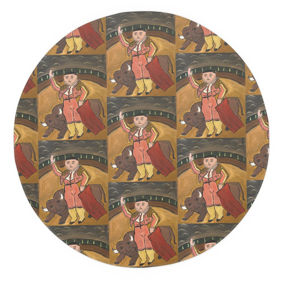 Matador with Bull | 140cm Linden Waterproof Round Tablecloth