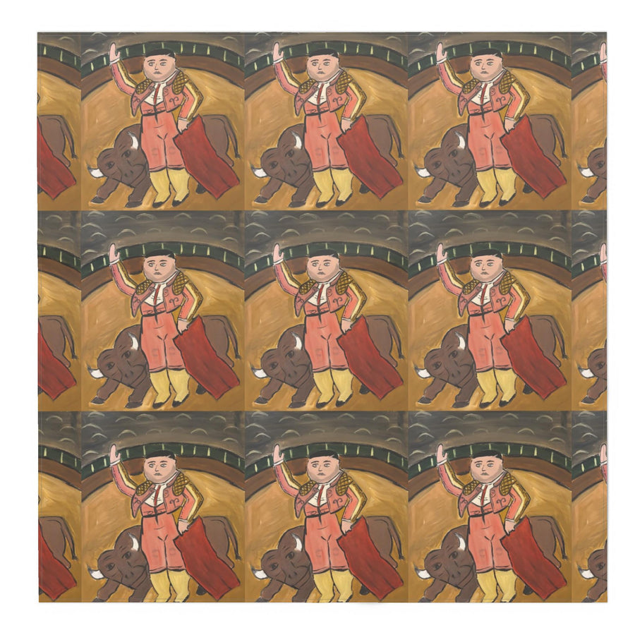 Matador with Bull Linden Waterproof Square Tablecloth | 140cm x 140cm