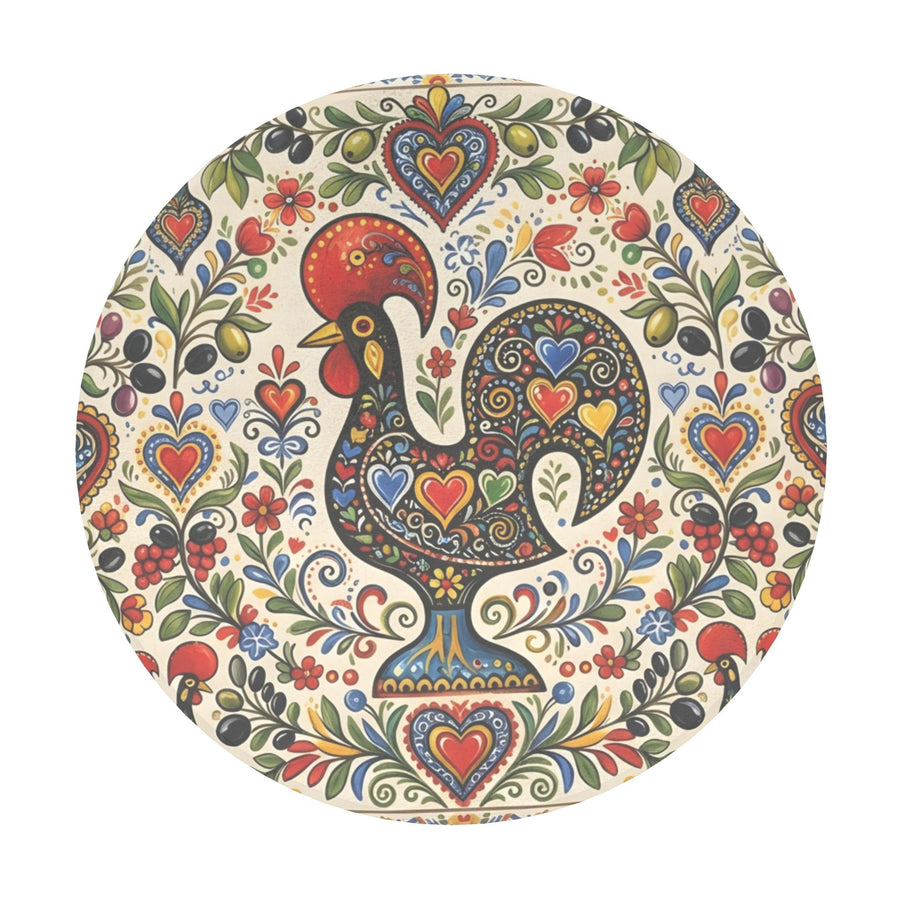Portuguese Rooster Ceramic Coasters | Set of 6