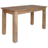 Dining Table Solid Mahogany Wood 120x60x77 cm