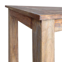 Dining Table Solid Mahogany Wood 120x60x77 cm