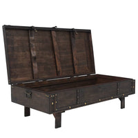 Trunk-style vintage coffee table