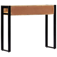 Mango wood console table with drawers