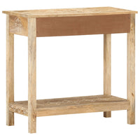 Hand-painted mango wood console table