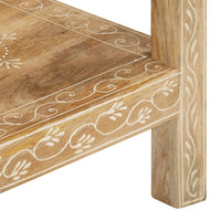 Hand-painted mango wood console table