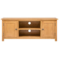TV Cabinet 110x35x44 cm Solid Oak Wood