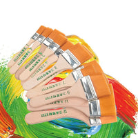 Nylon paint brush set — 12 pieces