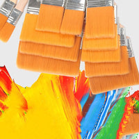 Nylon paint brush set — 12 pieces
