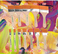 Nylon paint brush set — 12 pieces