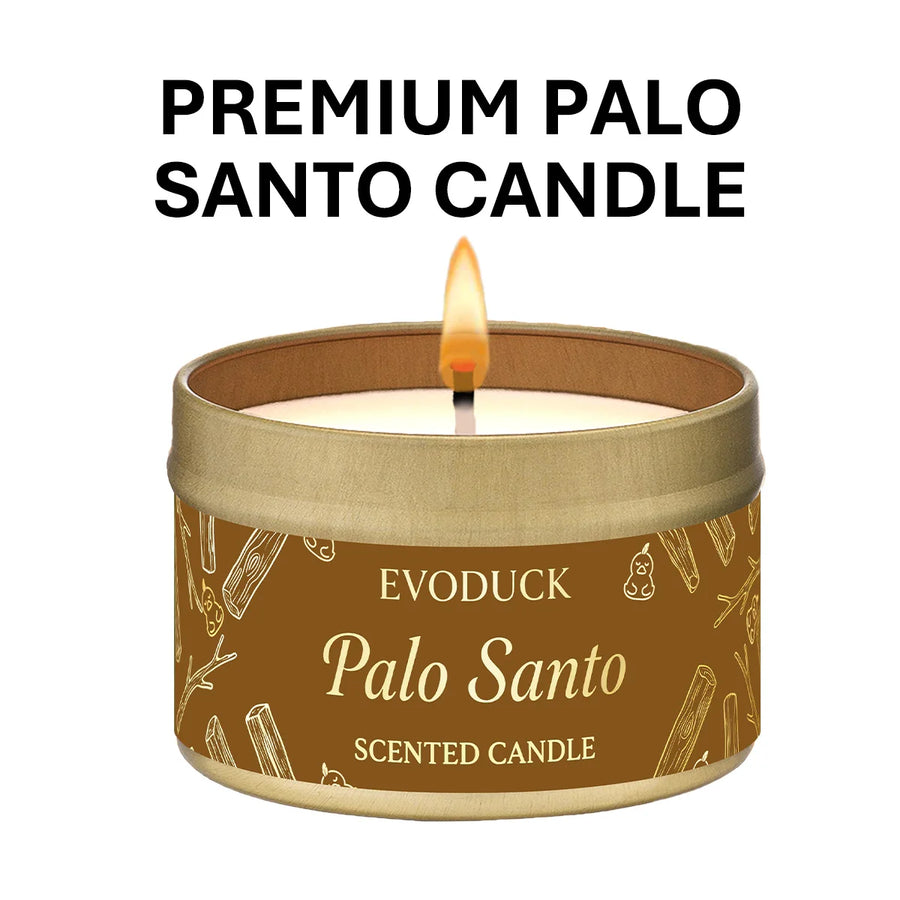 Palo Santo Soy Wax Candle — Purifying & Grounding | Meditation Gift
