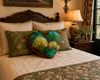 Blossom Garden heart cushion